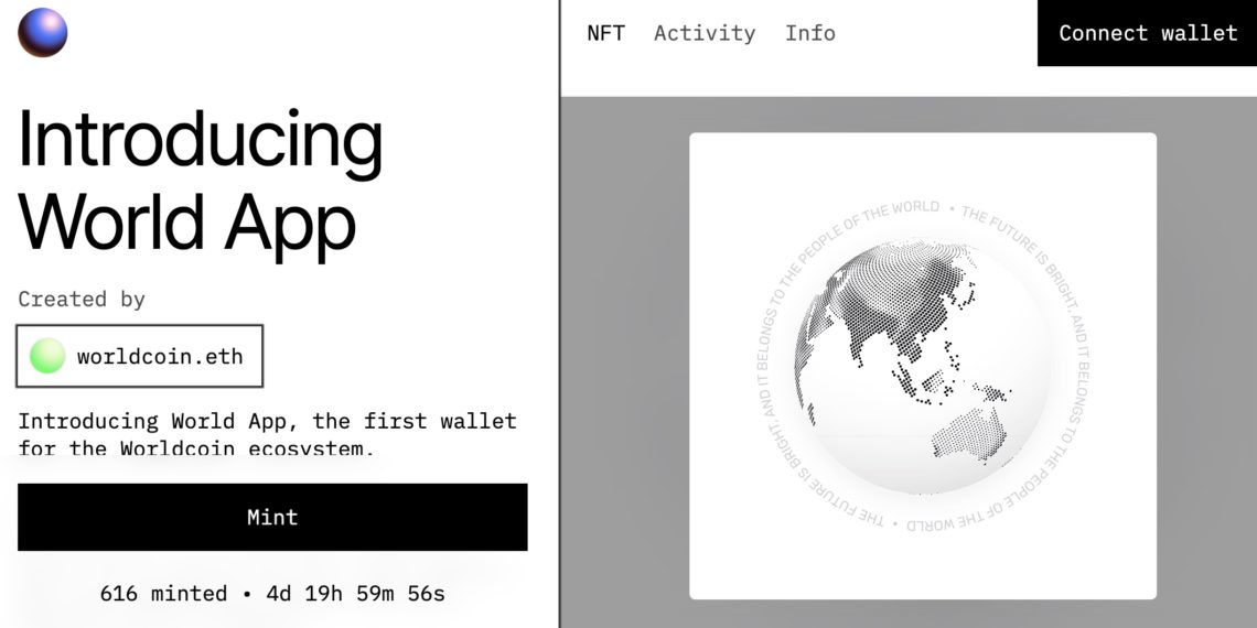 죡Worldcoin ƳIntroducing World AppNFT