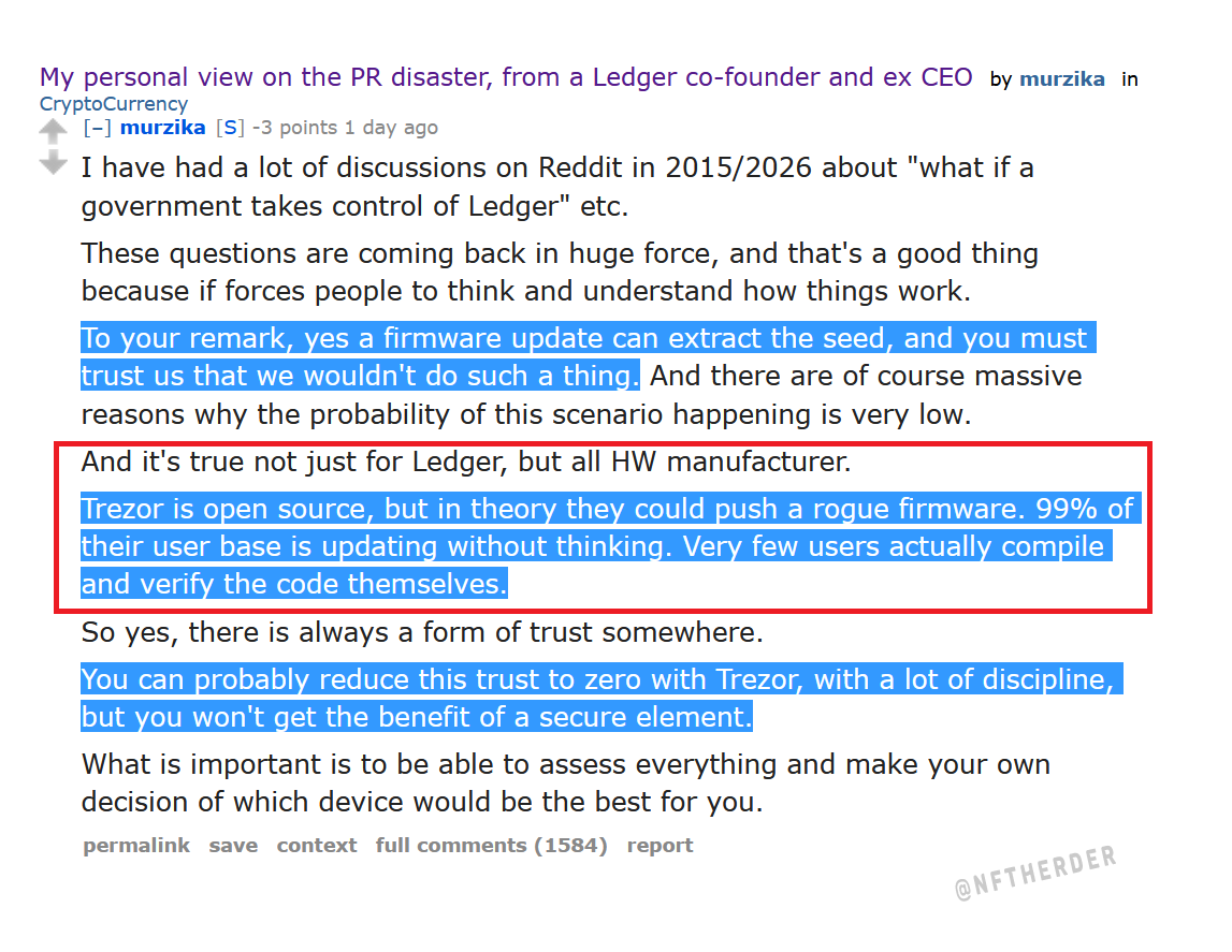 Ledger高层提油救火:政府来传票 我们就给冷钱包私钥 Ledger高层提油救火:政府来传票 我们就给冷钱包私钥