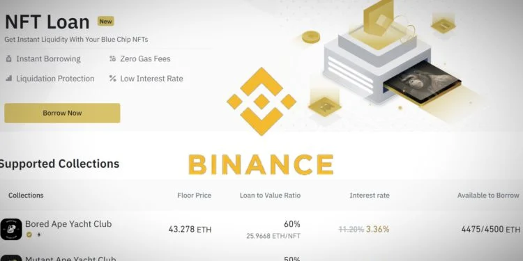 Binance�Ұ��Ƴ�NFT��Ѻ��֧��BAYC��MAYC��Azuki��Doodles